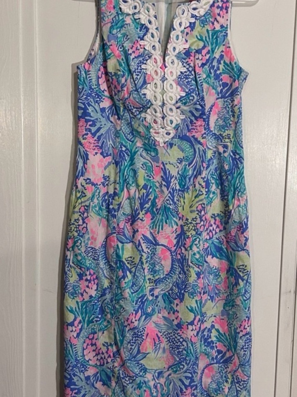 💕GUC Lilly Pulitzer Sleeveless Mermaid Cove Ginny Shift Dress
